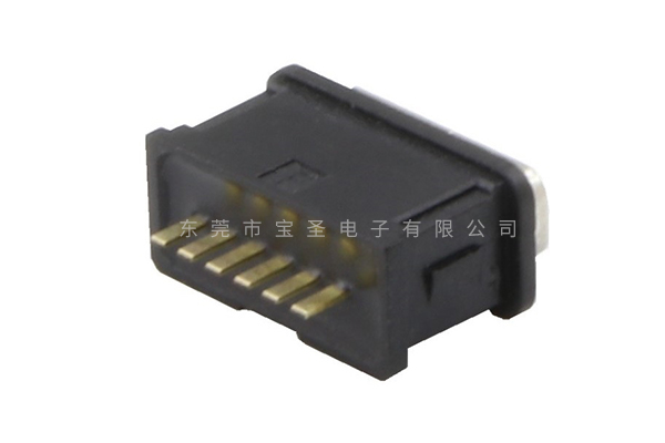 防水TYPE C 6PIN 立式无柱BS-USBC-1233